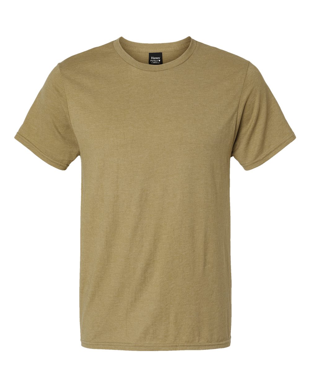 Hanes 4980 Perfect-T Ringspun T-Shirt in Brown Sugar Heather