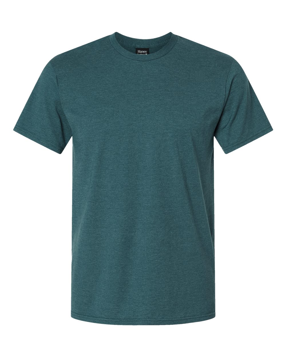 Hanes 4980 Perfect-T Ringspun T-Shirt in Jade Pine Heather