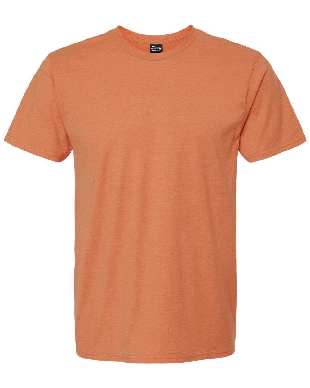 Hanes 4980 Perfect-T Ringspun T-Shirt in Pumpkin Heather