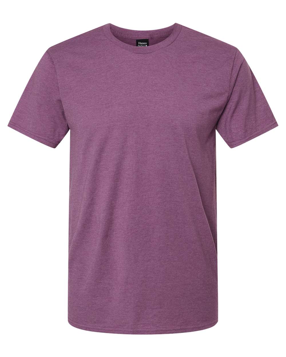 Hanes 4980 Perfect-T Ringspun T-Shirt in Purple Rain Heather