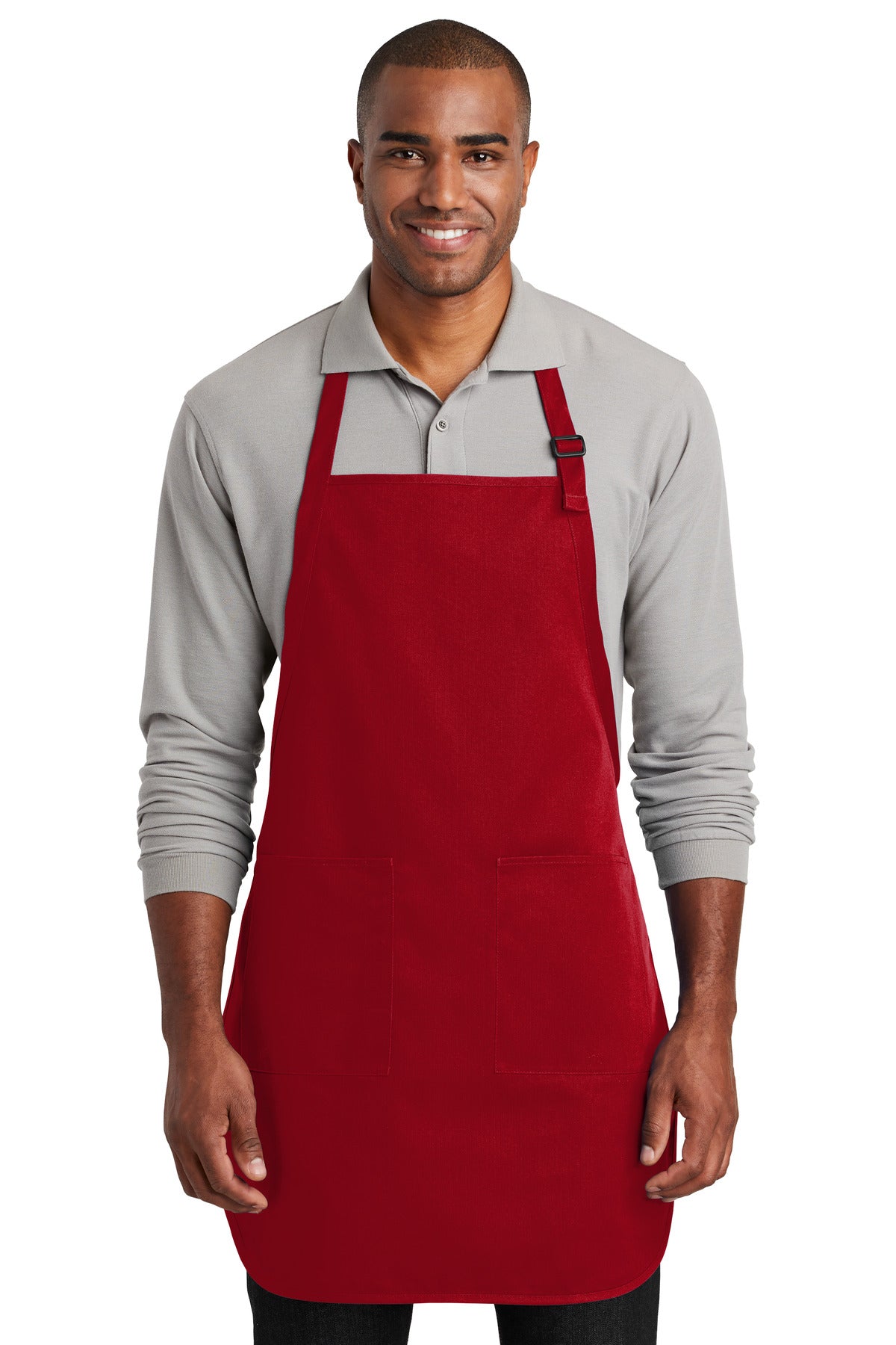 Port Authority   Full-Length Two-Pocket Bib Apron. A600