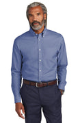 Brooks Brothers Wrinkle-Free Stretch Pinpoint Shirt BB18000 - Cobalt Blue