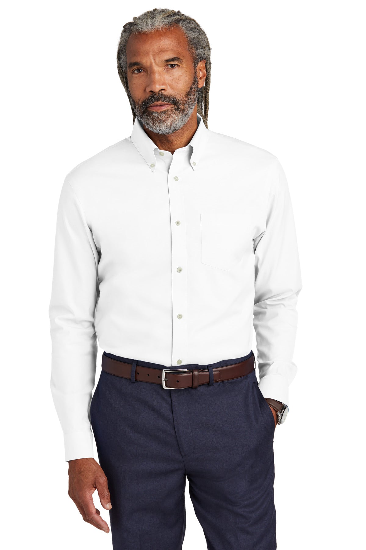 Brooks Brothers  Wrinkle-Free Stretch Pinpoint Shirt BB18000