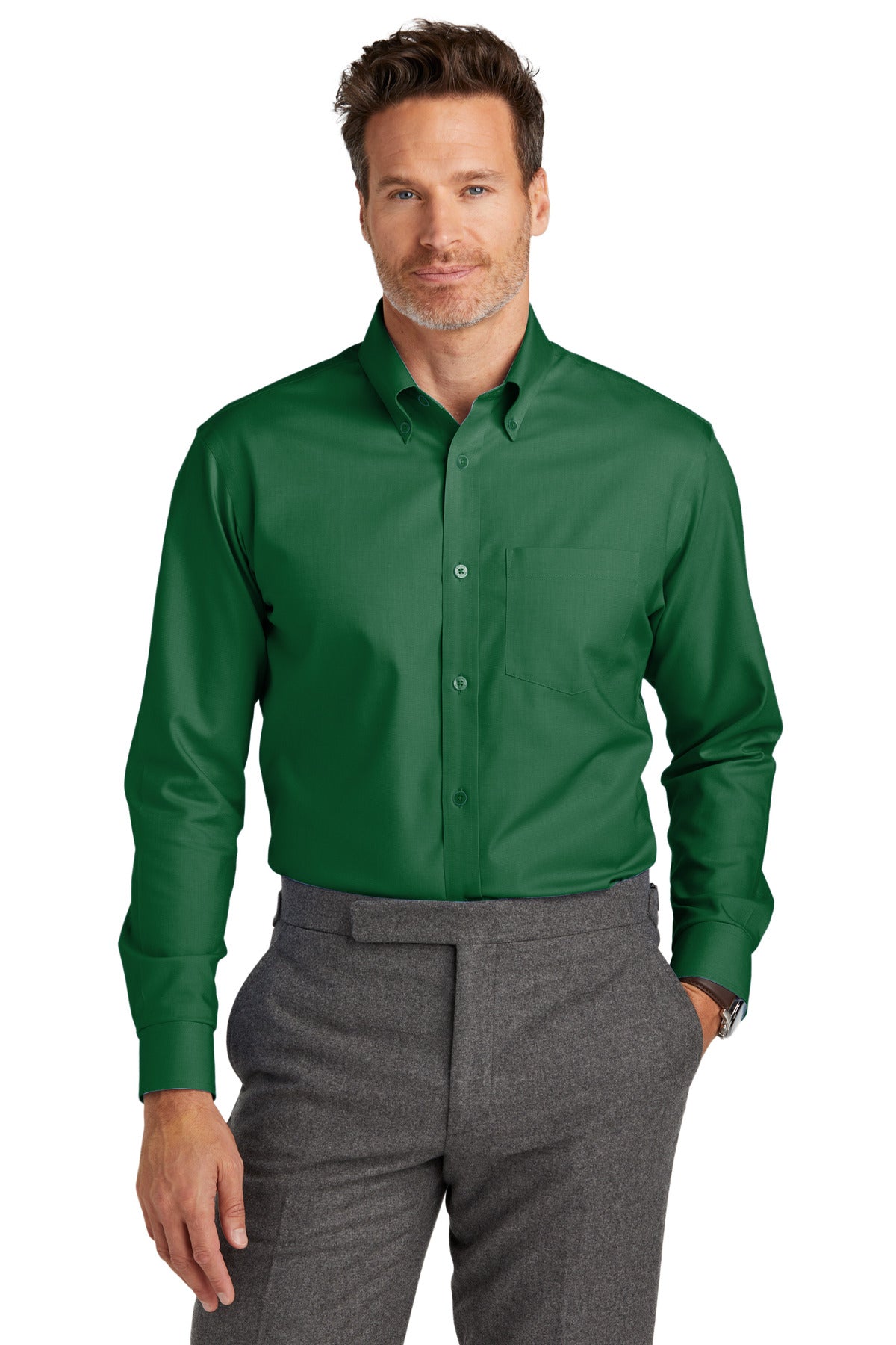 Brooks Brothers  Wrinkle-Free Stretch Nailhead Shirt BB18002