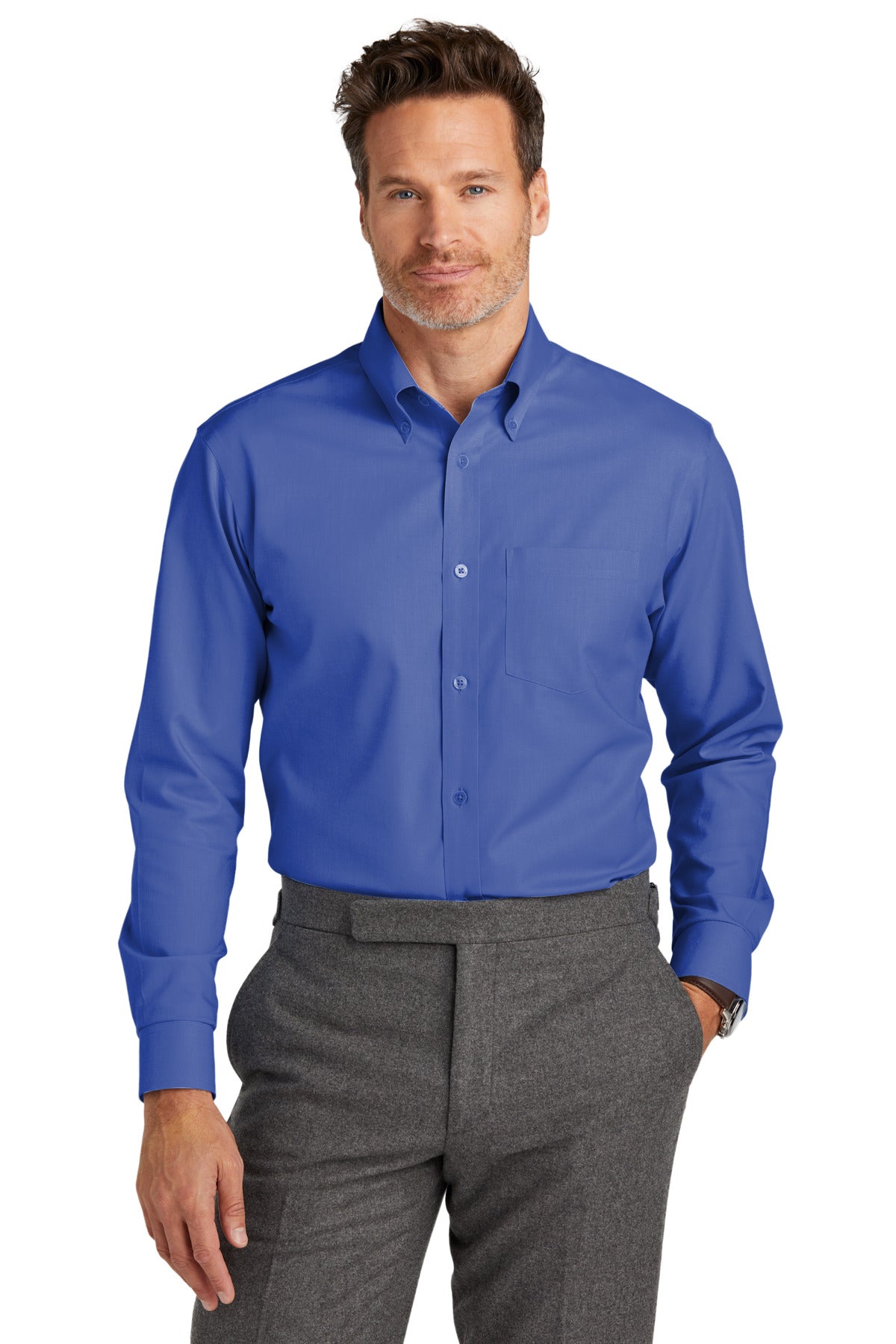 Brooks Brothers  Wrinkle-Free Stretch Nailhead Shirt BB18002