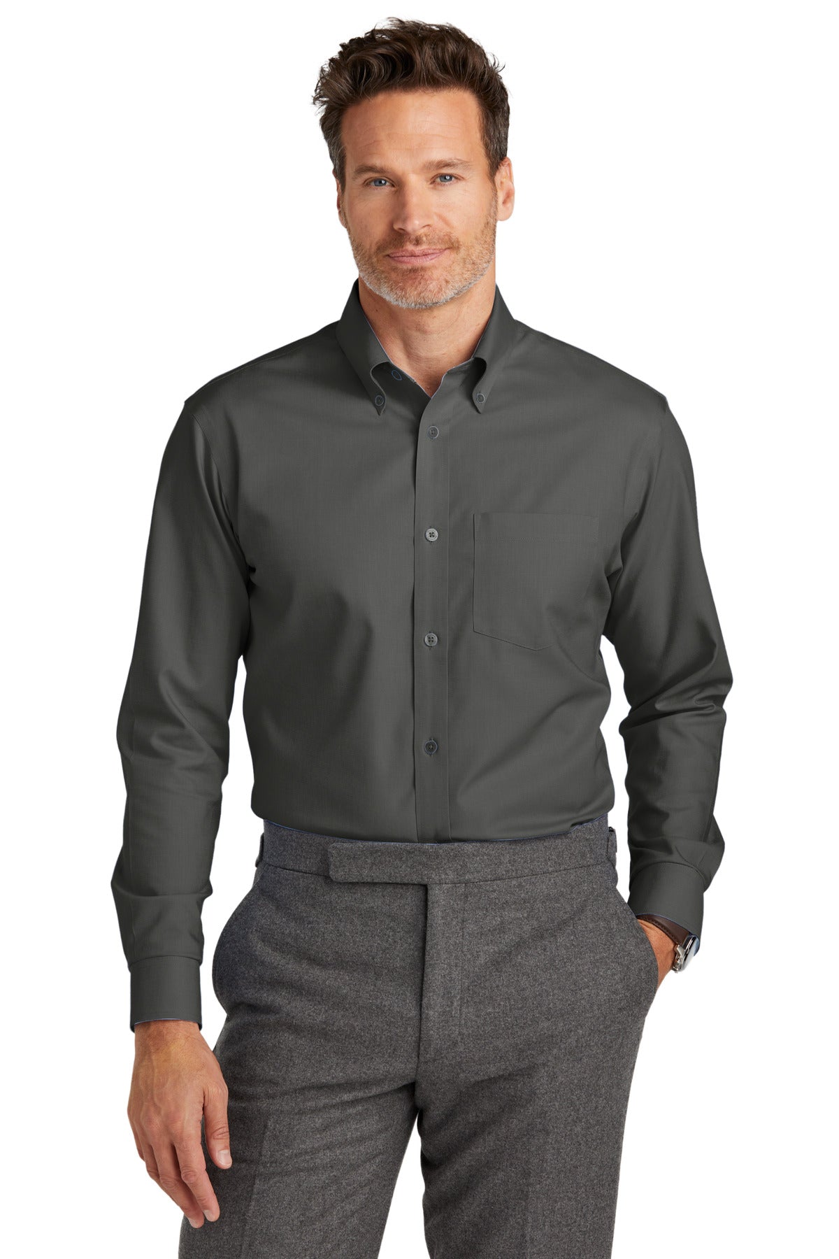 Brooks Brothers  Wrinkle-Free Stretch Nailhead Shirt BB18002