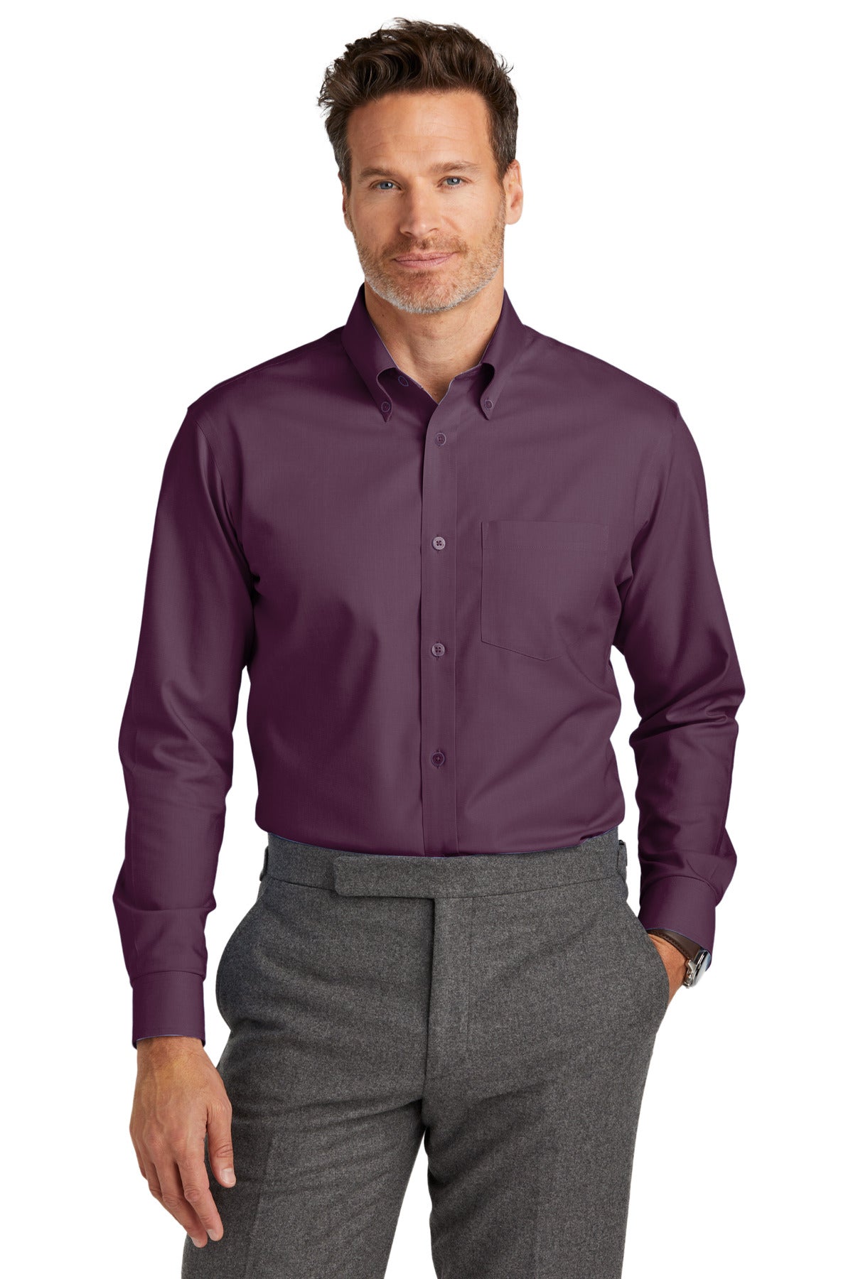 Brooks Brothers  Wrinkle-Free Stretch Nailhead Shirt BB18002