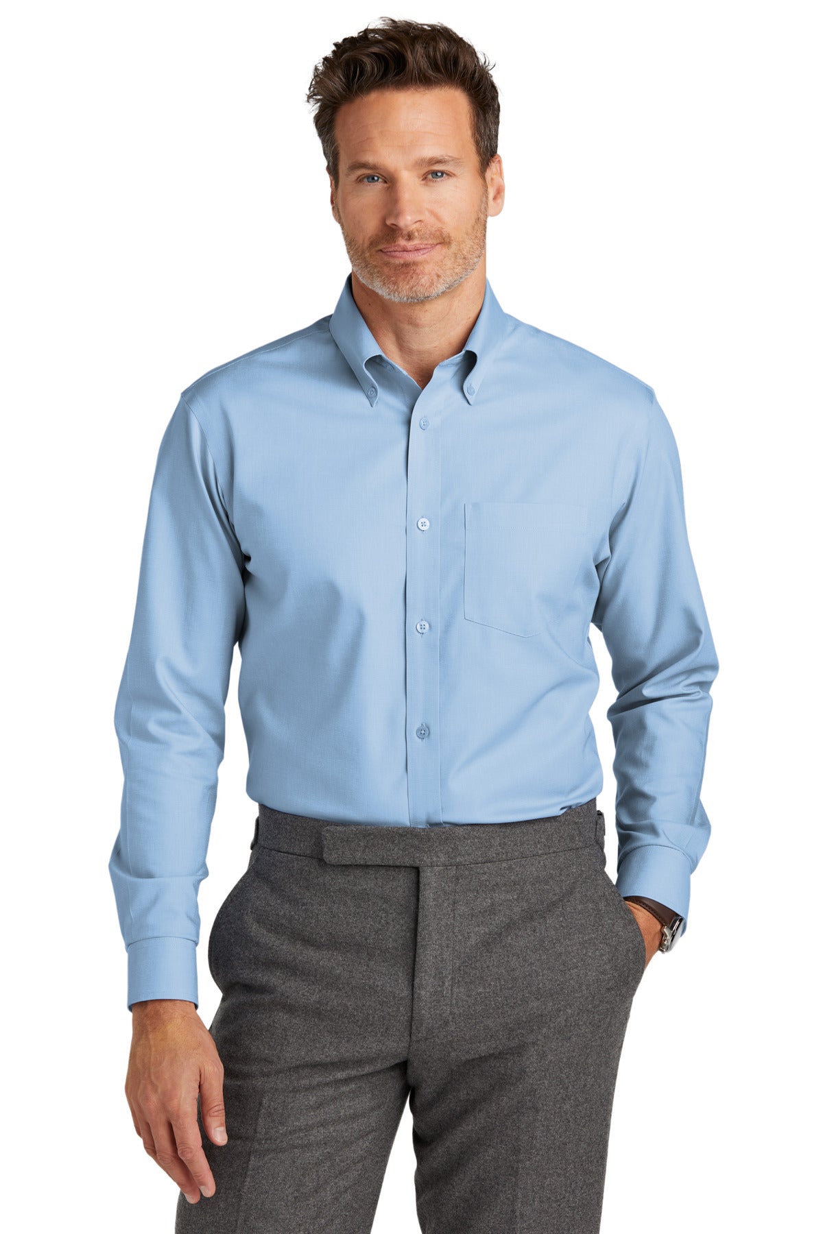 Brooks Brothers  Wrinkle-Free Stretch Nailhead Shirt BB18002
