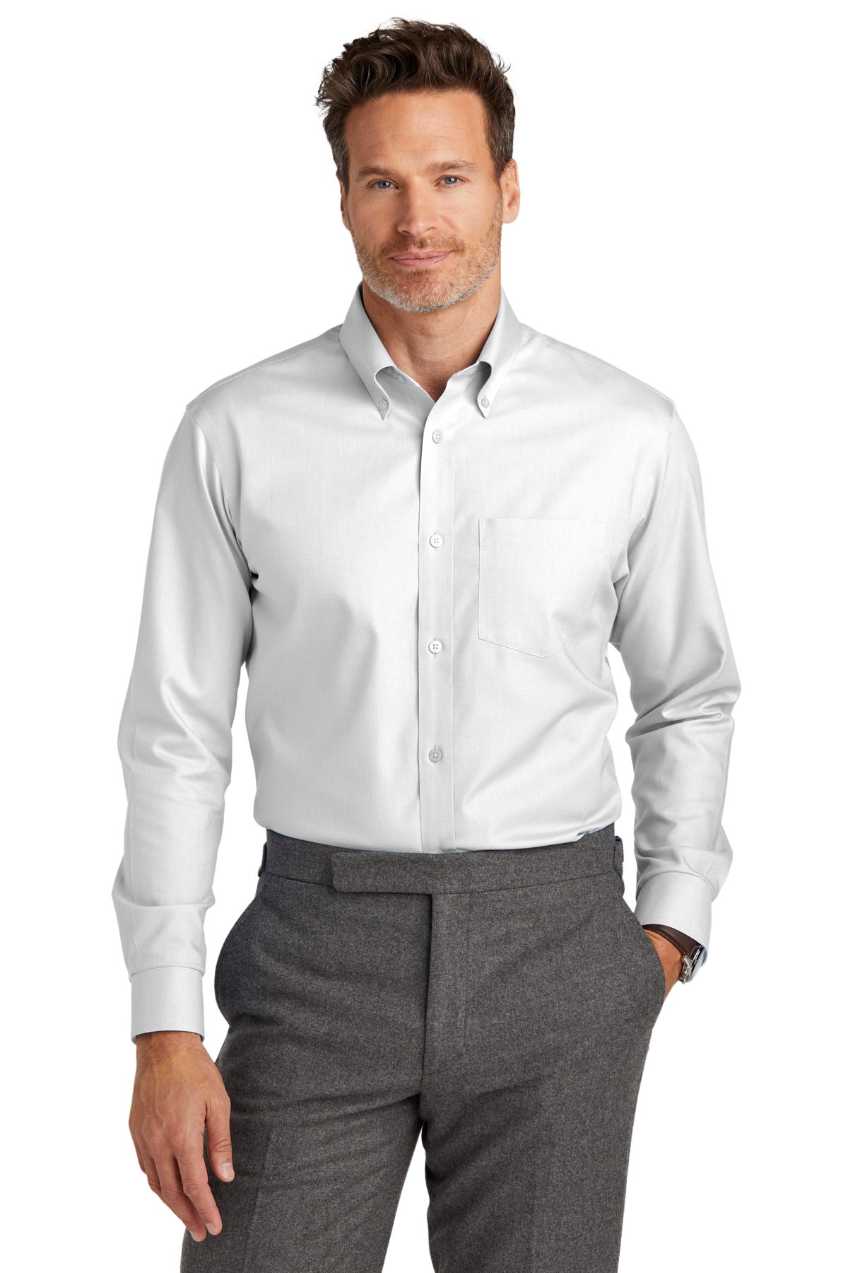Brooks Brothers  Wrinkle-Free Stretch Nailhead Shirt BB18002