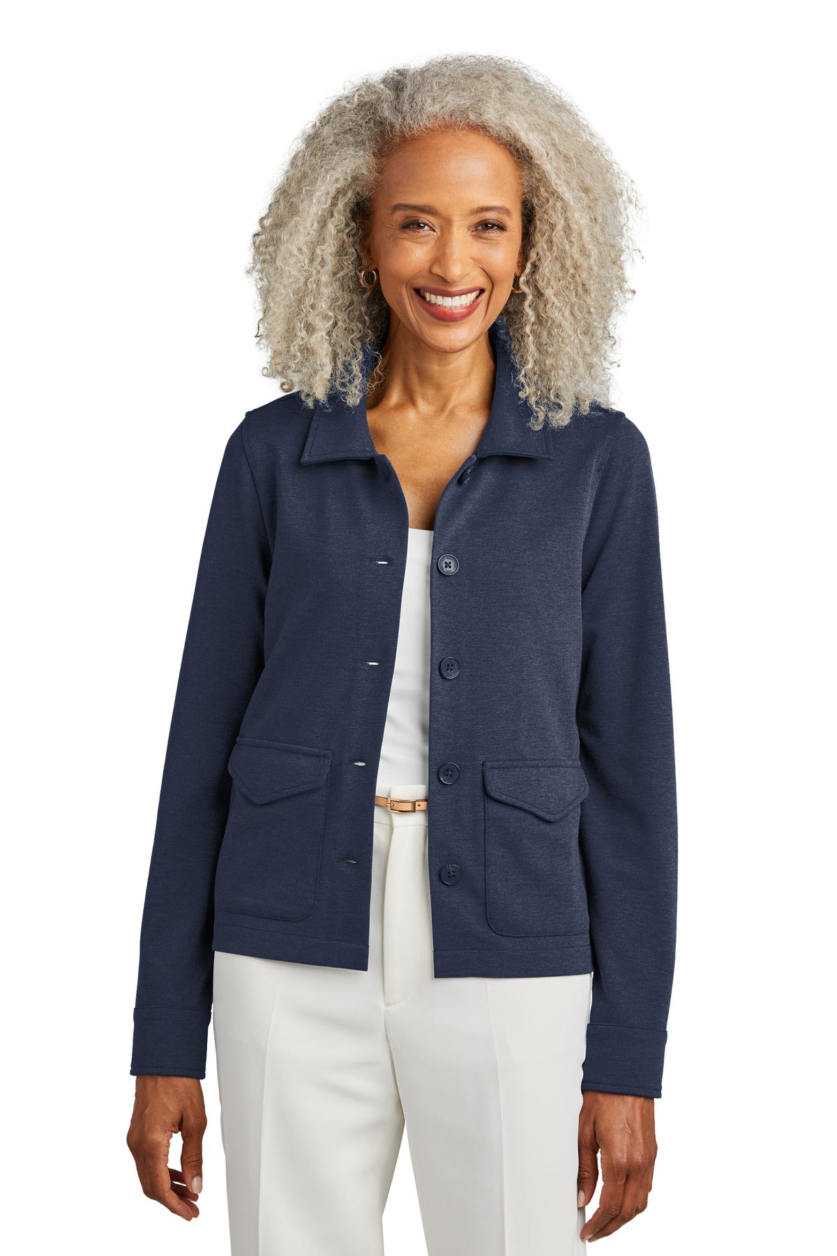 Brooks Brothers  Women's Mid-Layer Stretch Button Jacket BB18205