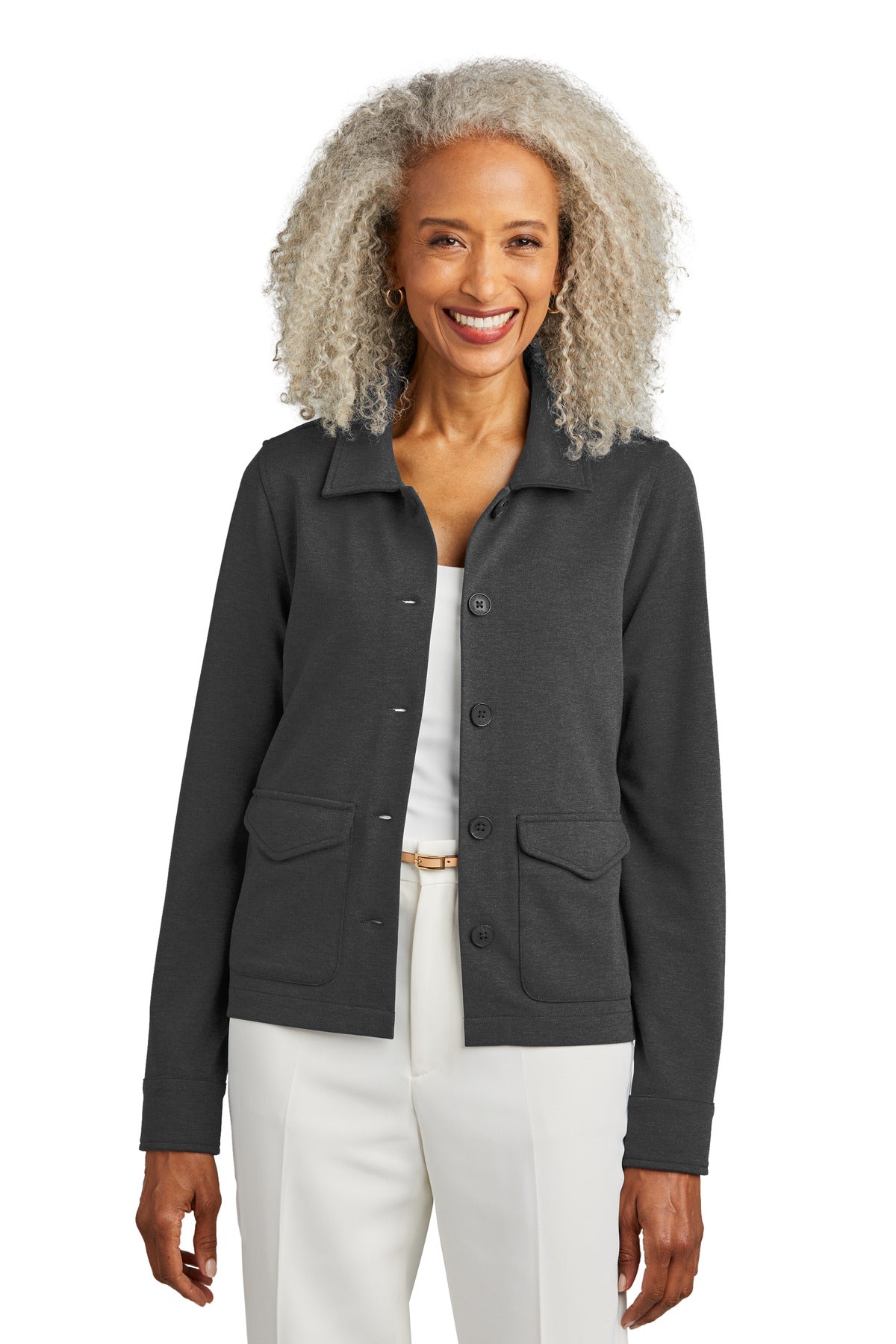 Brooks Brothers  Women's Mid-Layer Stretch Button Jacket BB18205