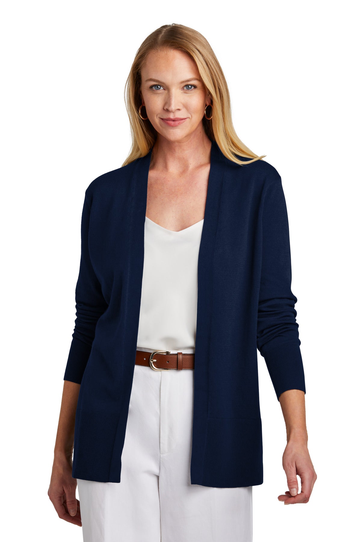 Brooks Brothers  Women's Cotton Stretch Long Cardigan Sweater BB18403