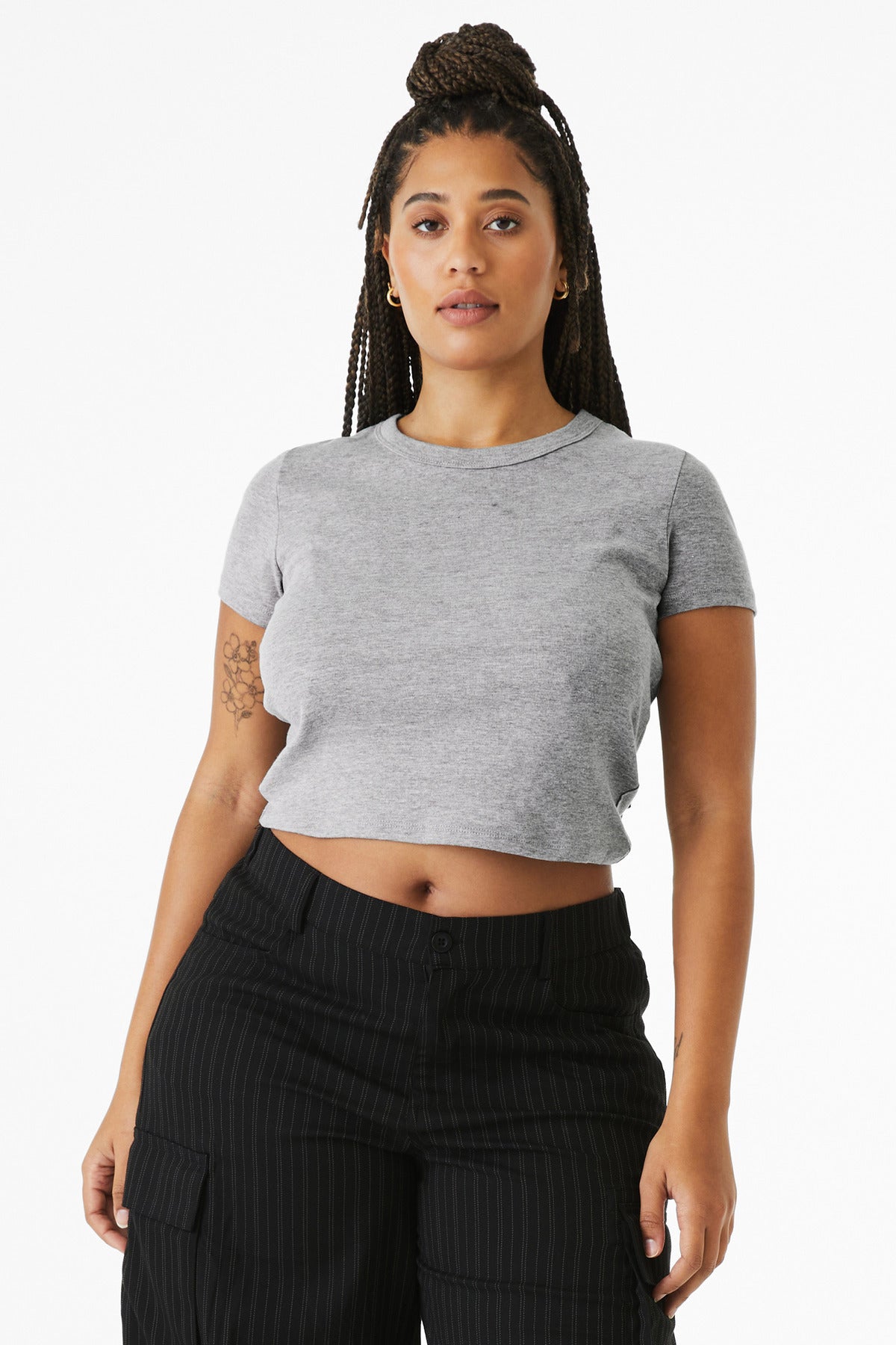 BELLA+CANVAS  Women's Micro Rib Baby Tee BC1010