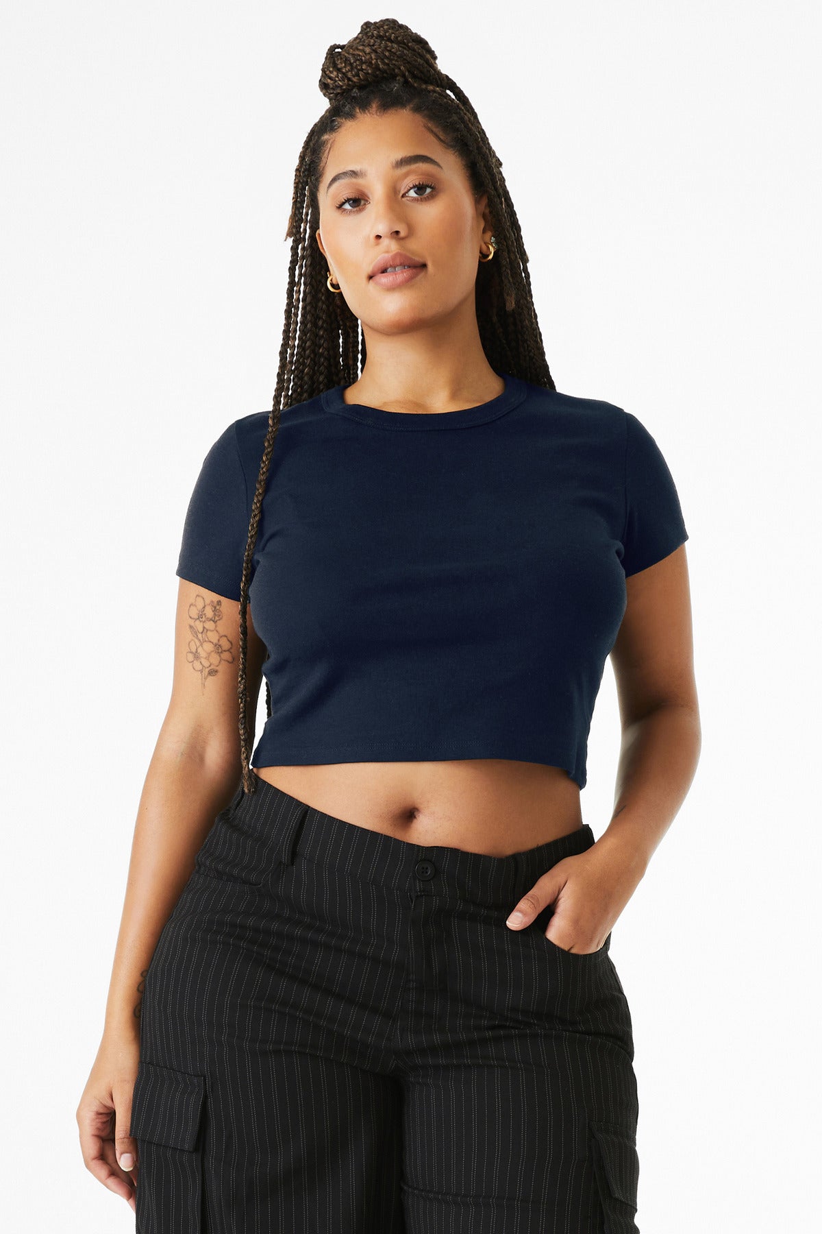 BELLA+CANVAS  Women's Micro Rib Baby Tee BC1010