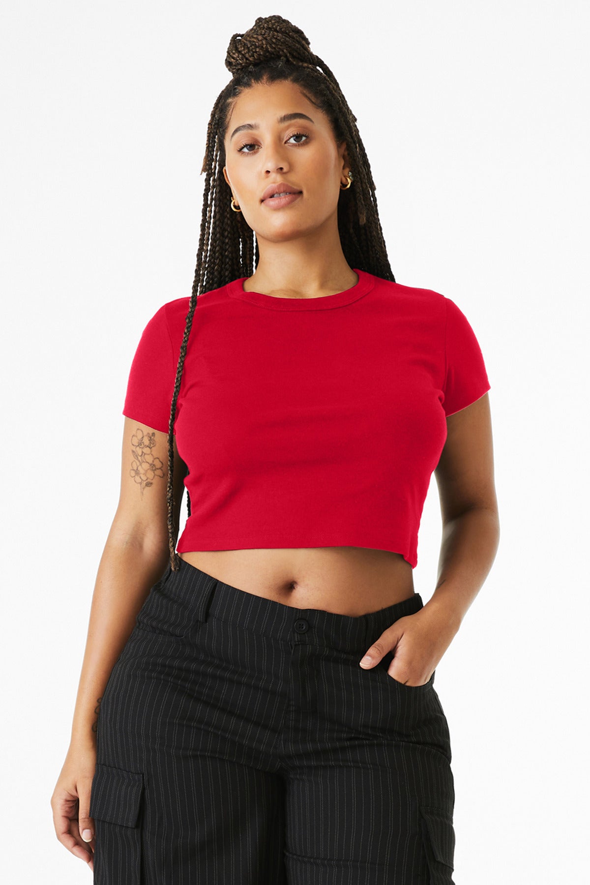 BELLA+CANVAS  Women's Micro Rib Baby Tee BC1010
