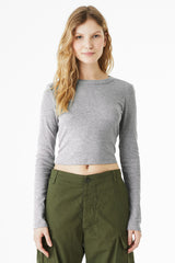 BELLA+CANVAS  Women's Micro Rib Long Sleeve Baby Tee BC1501