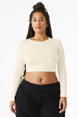 BELLA+CANVAS  Women's Micro Rib Long Sleeve Baby Tee BC1501