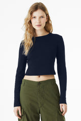 BELLA+CANVAS  Women's Micro Rib Long Sleeve Baby Tee BC1501