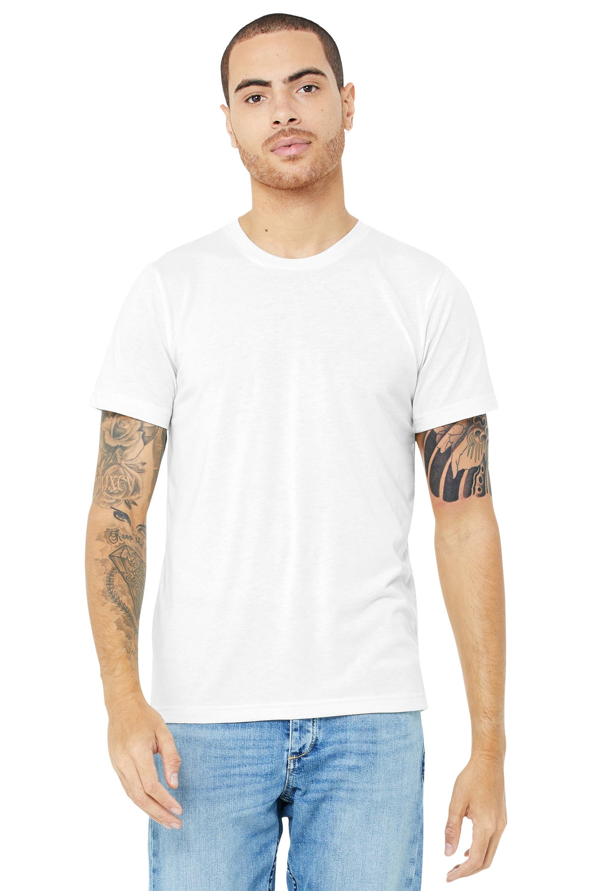BELLA+CANVAS   Unisex Made In The USA Jersey Short Sleeve Tee. BC3001U
