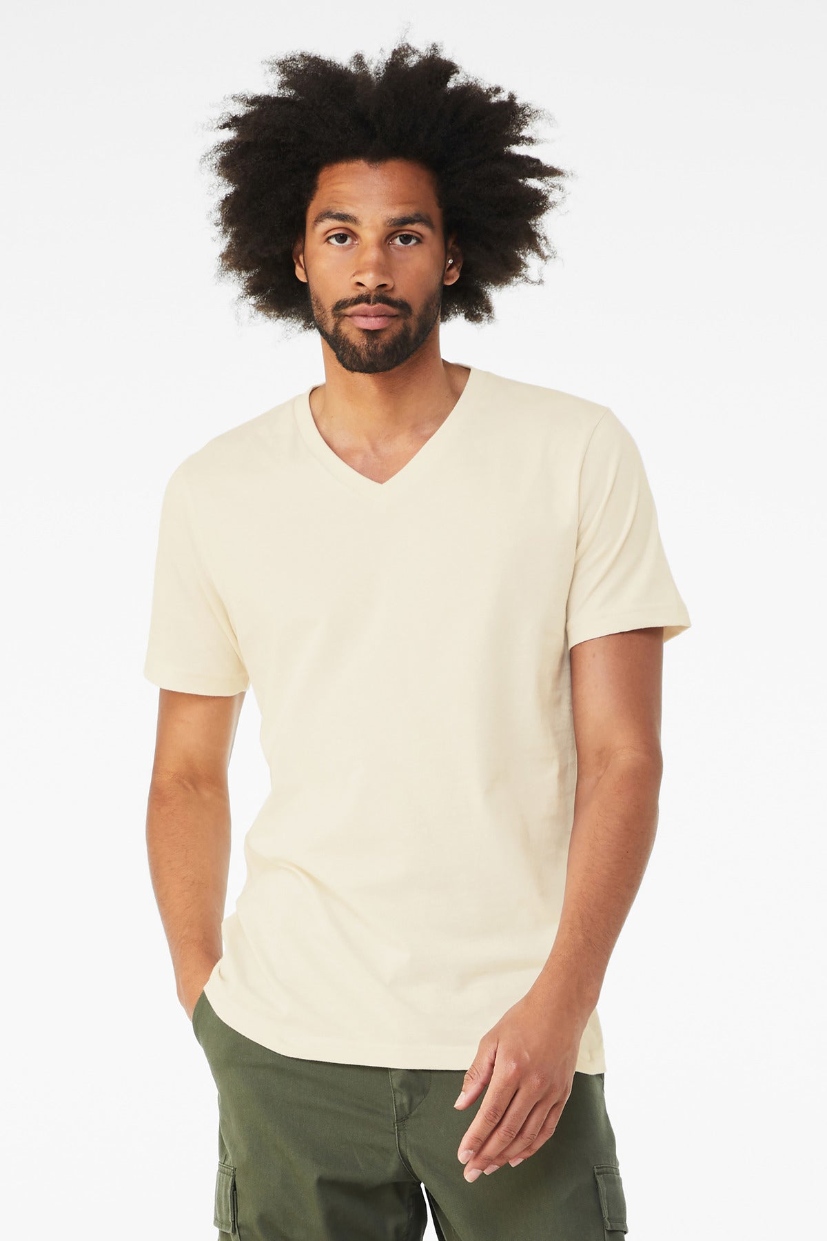 BELLA+CANVAS   Unisex Jersey Short Sleeve V-Neck Tee. BC3005