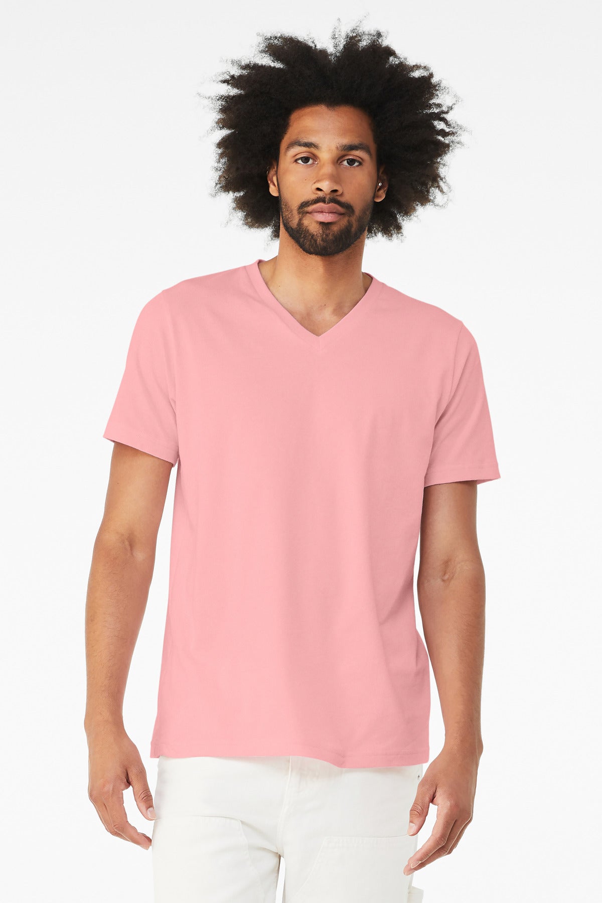 BELLA+CANVAS   Unisex Jersey Short Sleeve V-Neck Tee. BC3005