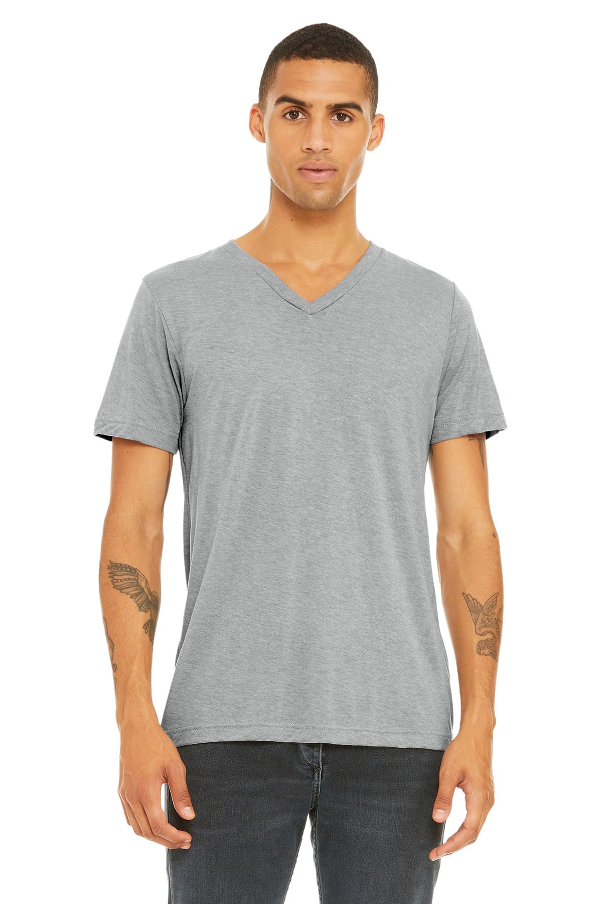 BELLA+CANVAS   Unisex Triblend Short Sleeve V-Neck Te. BC3415