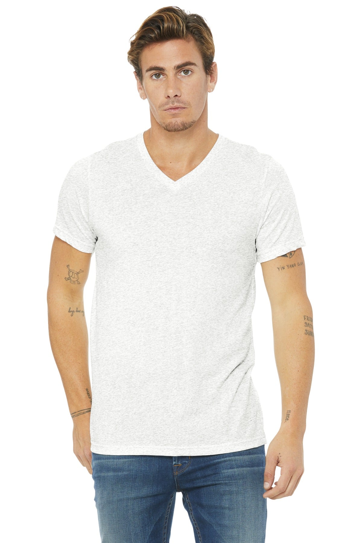 BELLA+CANVAS   Unisex Triblend Short Sleeve V-Neck Te. BC3415