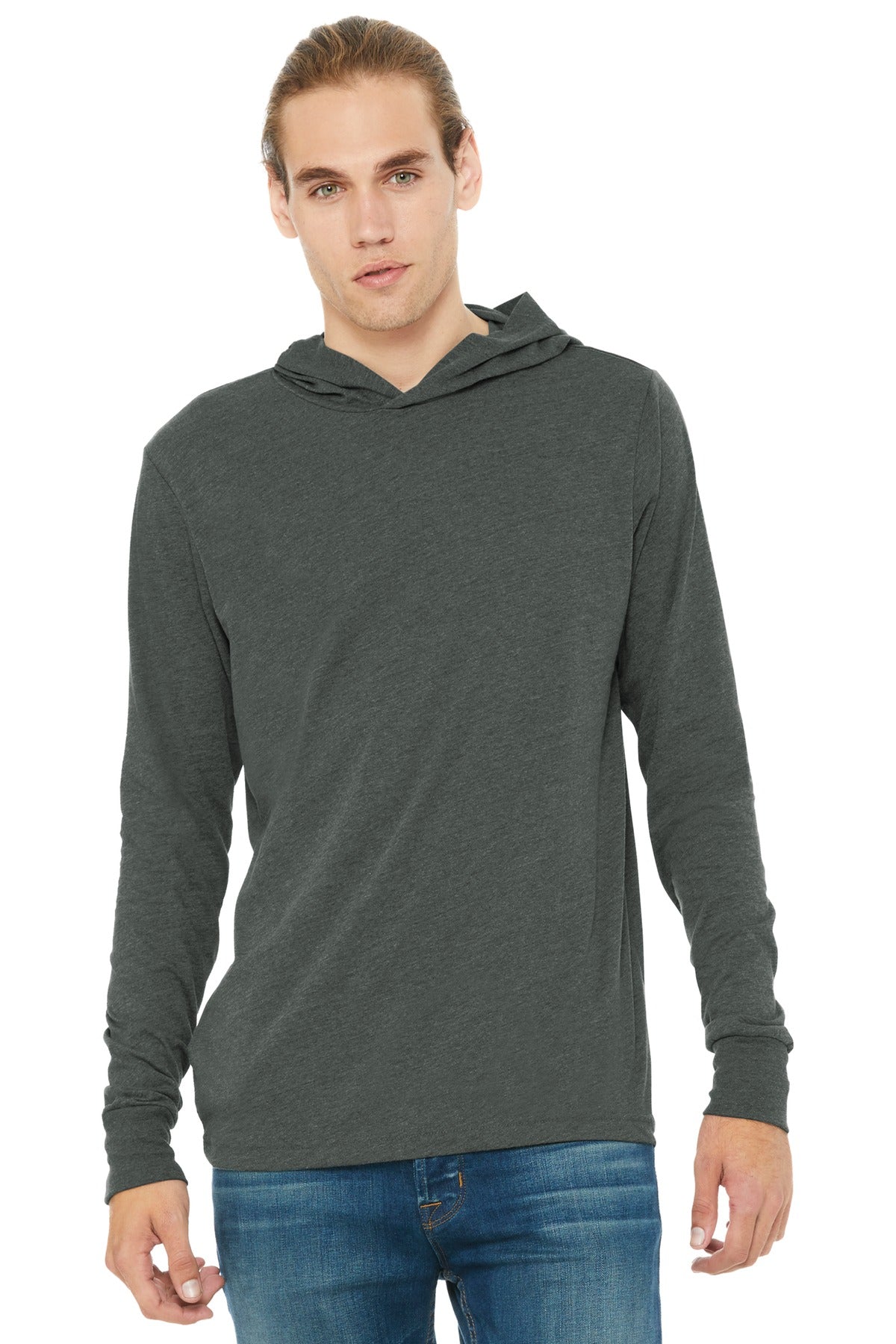 BELLA+CANVAS   Unisex Jersey Long Sleeve Hoodie. BC3512