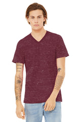 BELLA+CANVAS  Unisex Textured Jersey V-Neck Tee BC3655