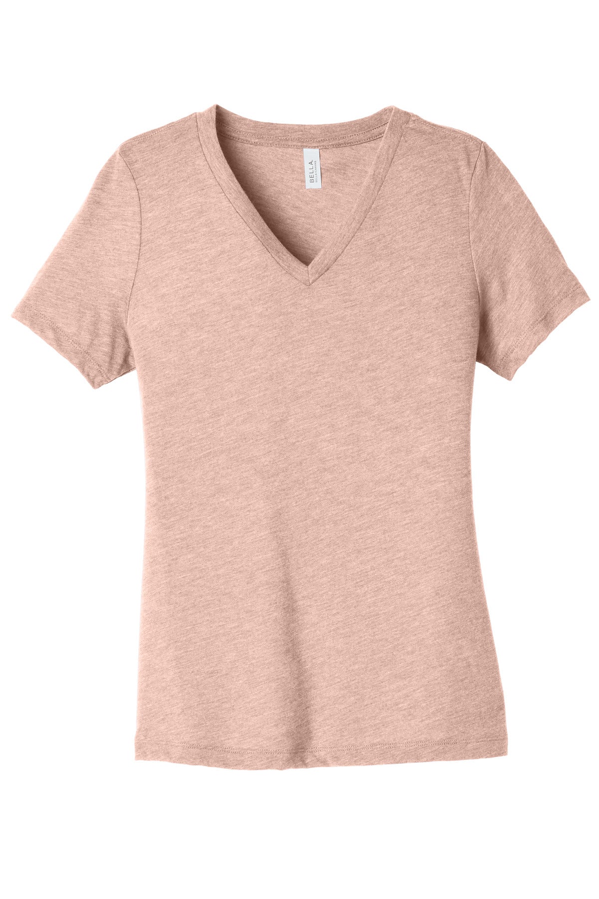 BELLA+CANVAS  Women's Relaxed Heather CVC V-Neck Tee BC6405CVC