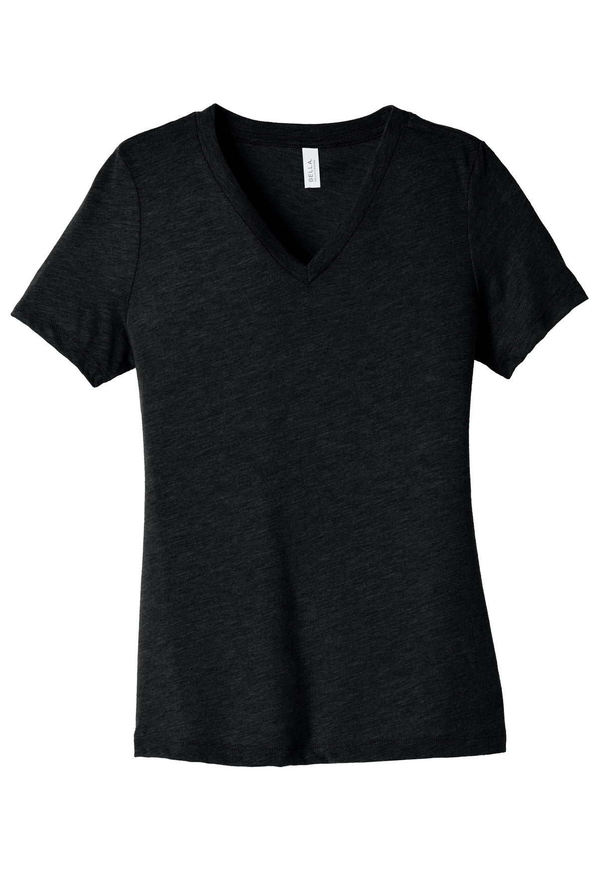 BELLA+CANVAS  Women's Relaxed Heather CVC V-Neck Tee BC6405CVC