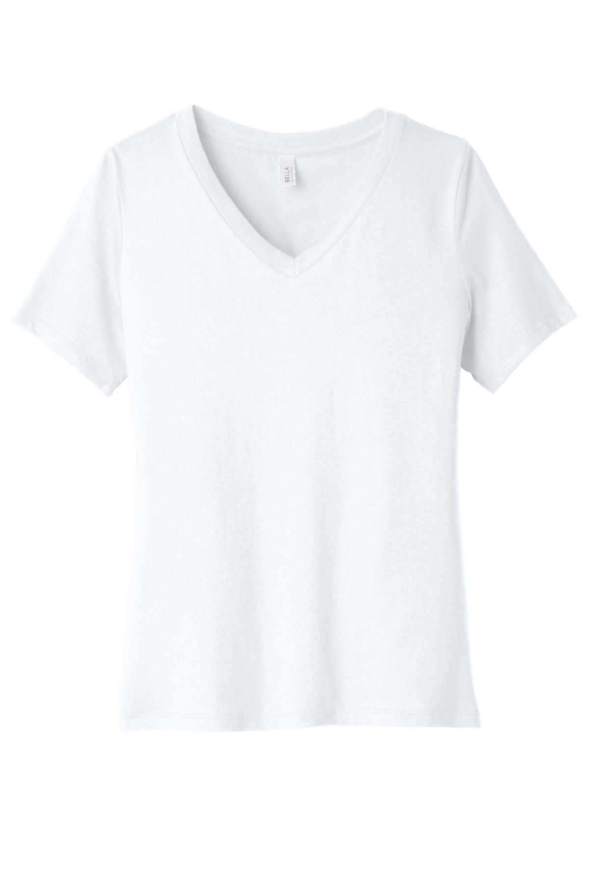BELLA+CANVAS  Women's Relaxed Heather CVC V-Neck Tee BC6405CVC