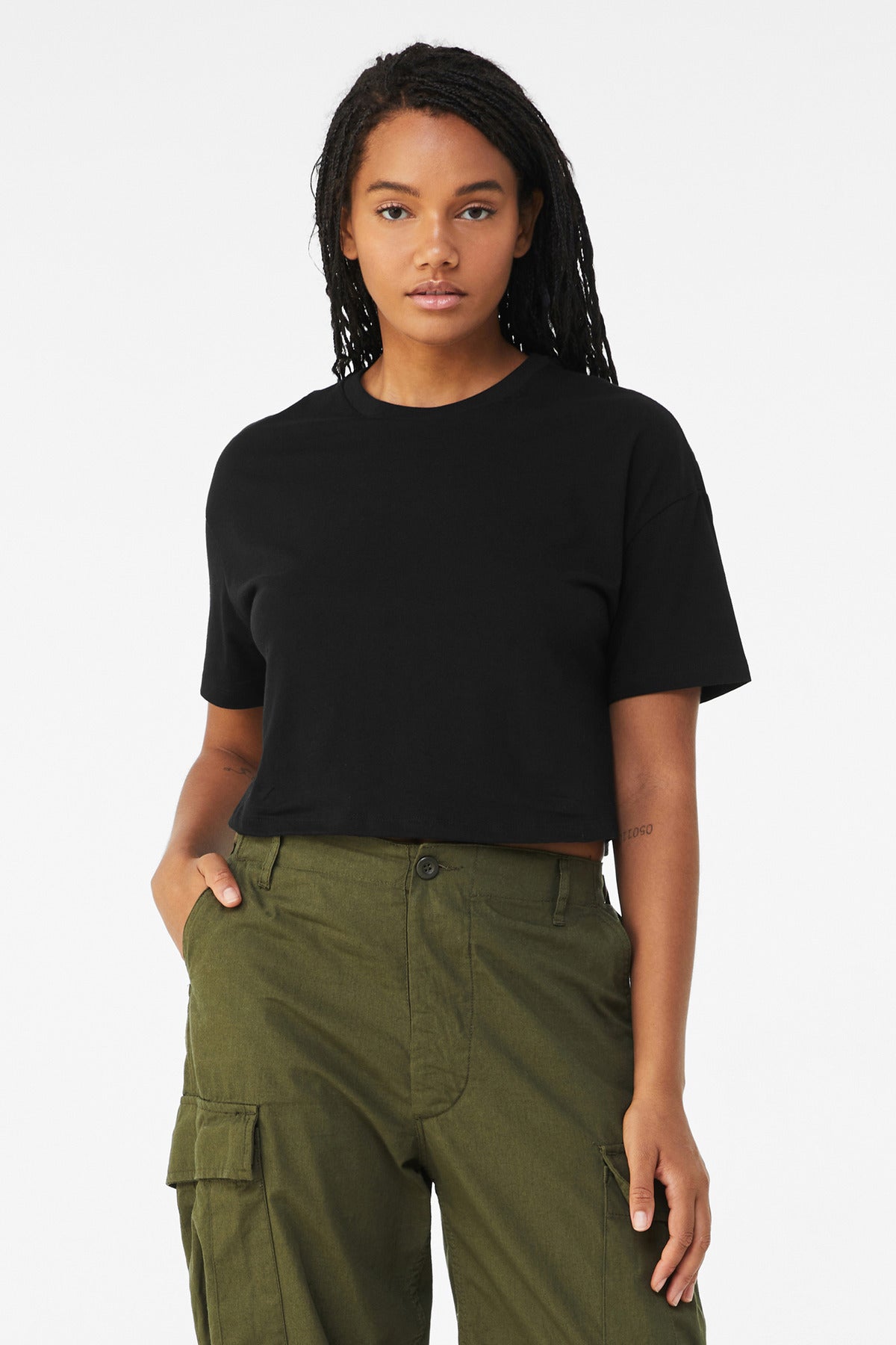 BELLA+CANVAS  Women's Jersey Crop Tee BC6482