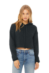 BELLA+CANVAS   Women's Sponge Fleece Cropped Fleece Hoodie. BC7502