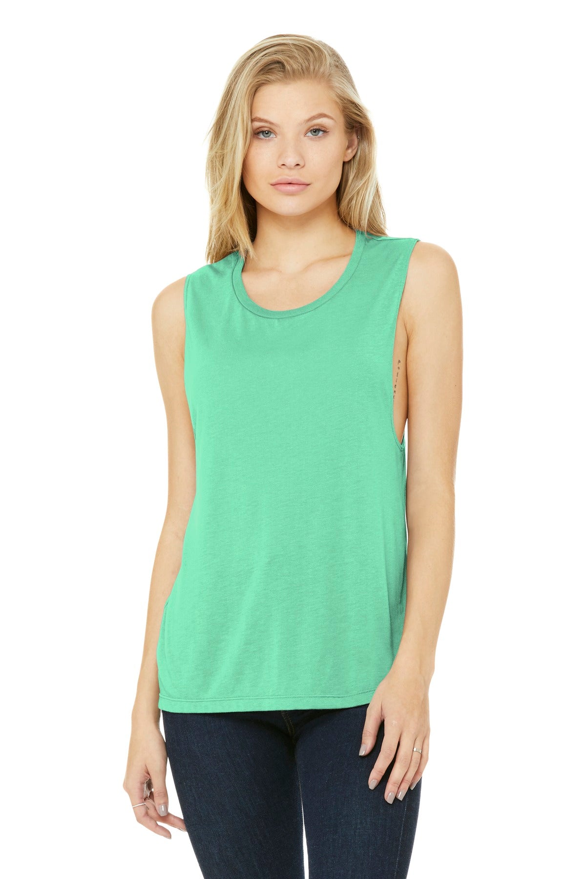 BELLA+CANVAS   Women's Flowy Scoop Muscle Tank. BC8803