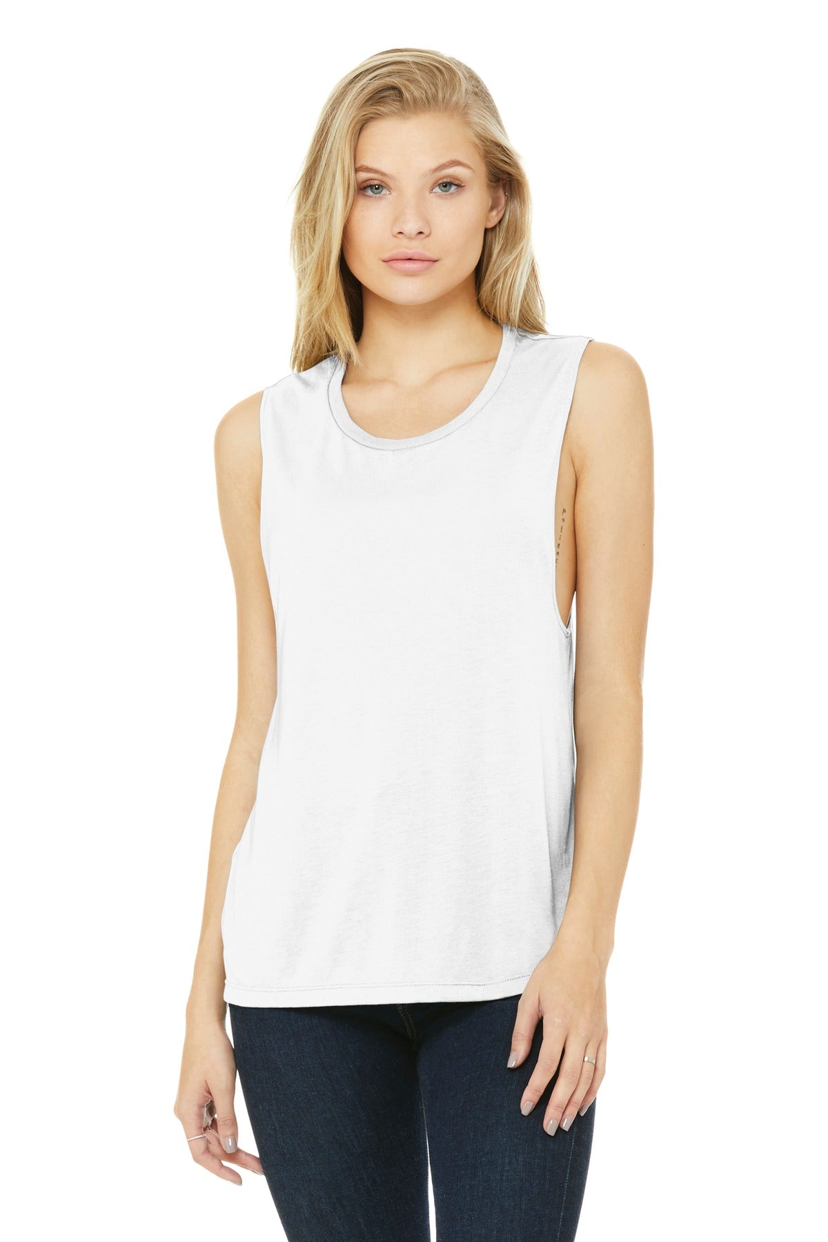 BELLA+CANVAS   Women's Flowy Scoop Muscle Tank. BC8803