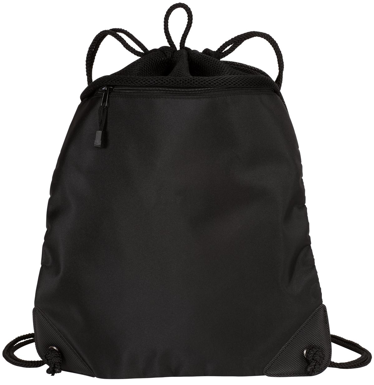 Port Authority - Cinch Pack with Mesh Trim. BG810 - Black