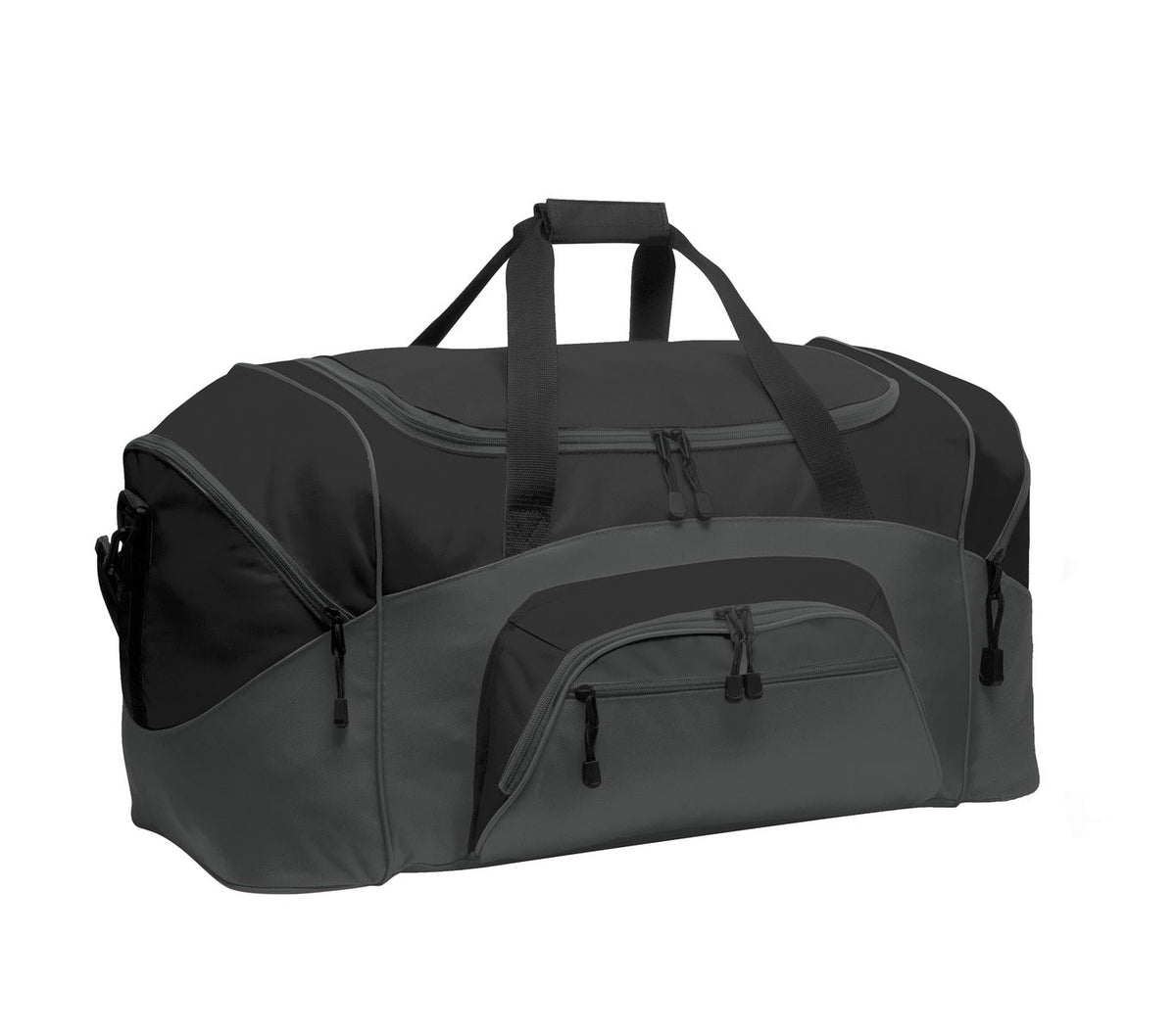 Port Authority - Standard Colorblock Sport Duffel. BG99 - Black/Dark Charcoal