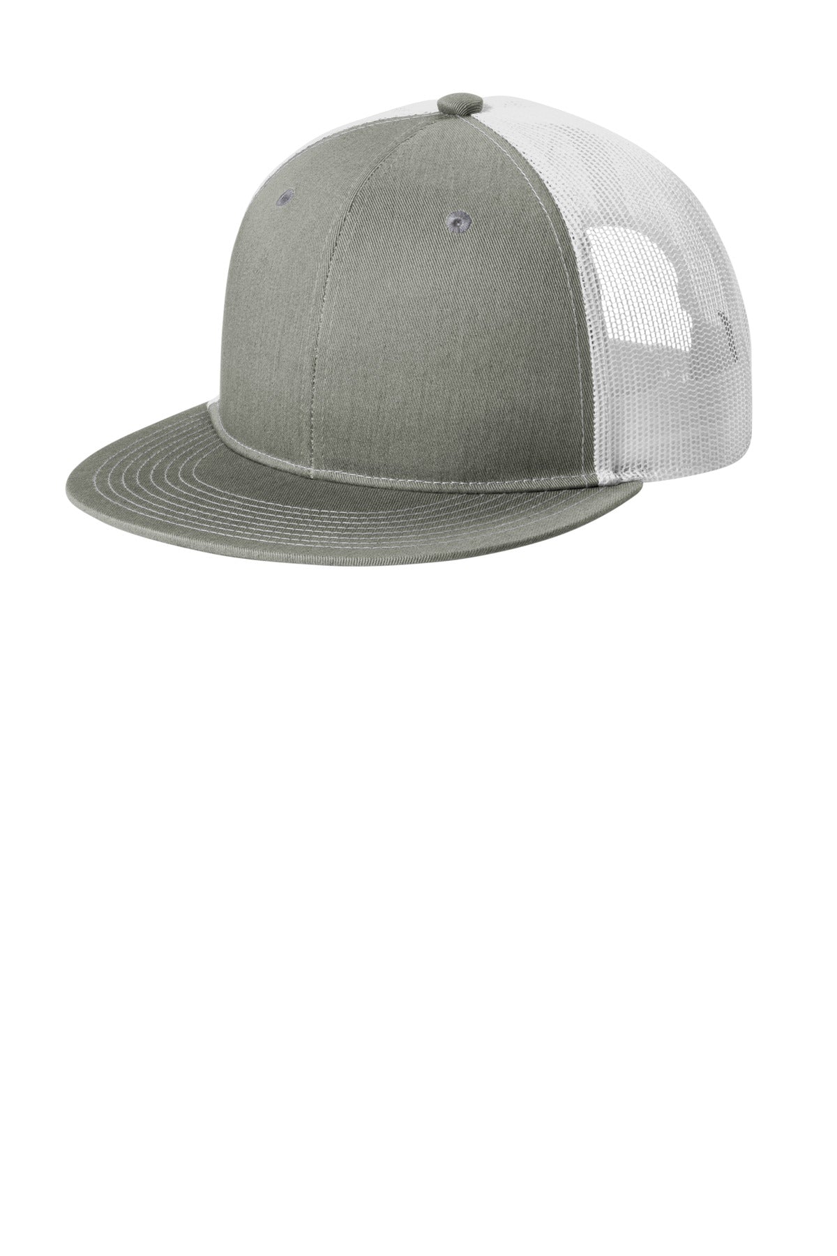 Port Authority  Snapback Flat Bill Trucker Cap C117