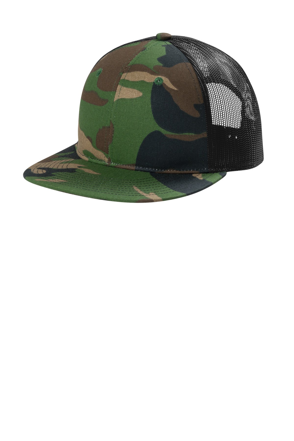 Port Authority  Snapback Flat Bill Trucker Cap C117