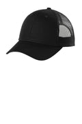 Port Authority Low-Profile Snapback Trucker Cap C402LP - Black