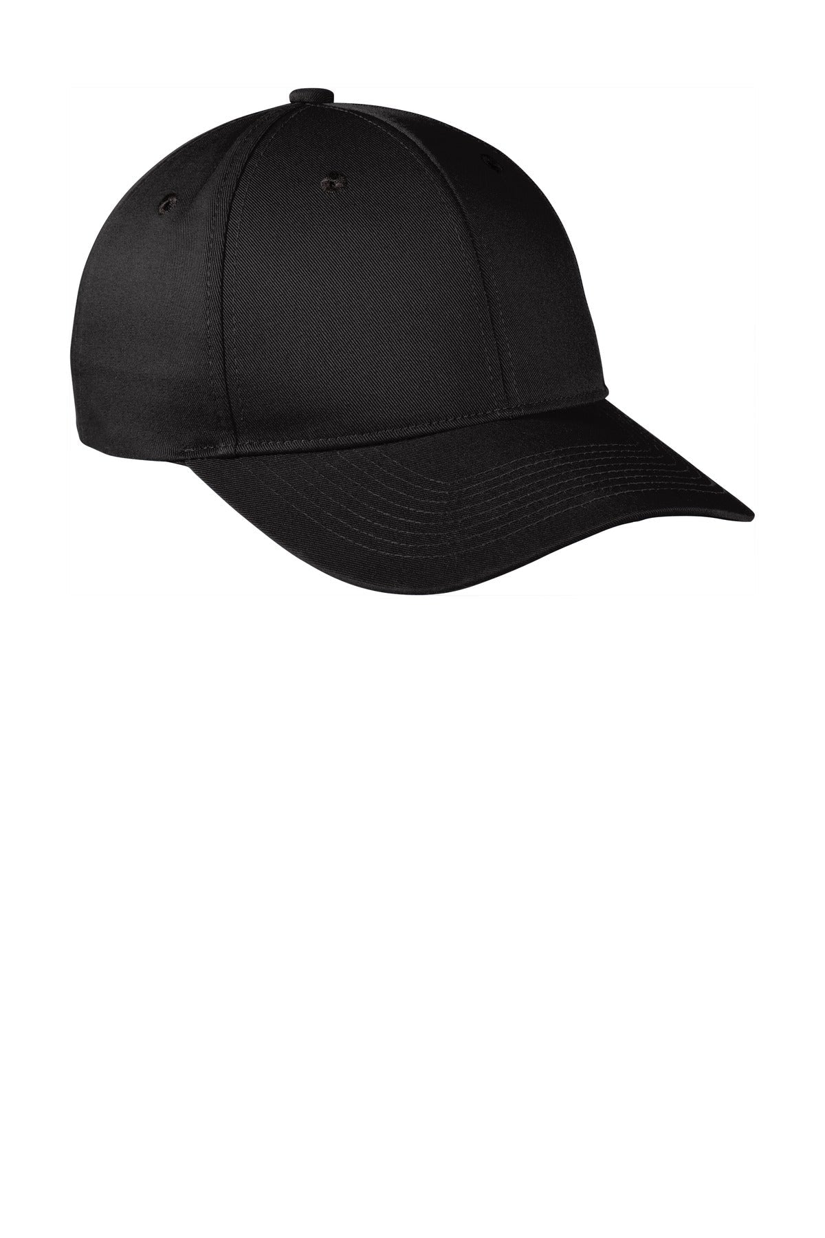 Port Authority Snapback Fine Twill Cap C801 - Black