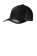 Port Authority Flexfit Mesh Back Cap. C812 - Black/Black