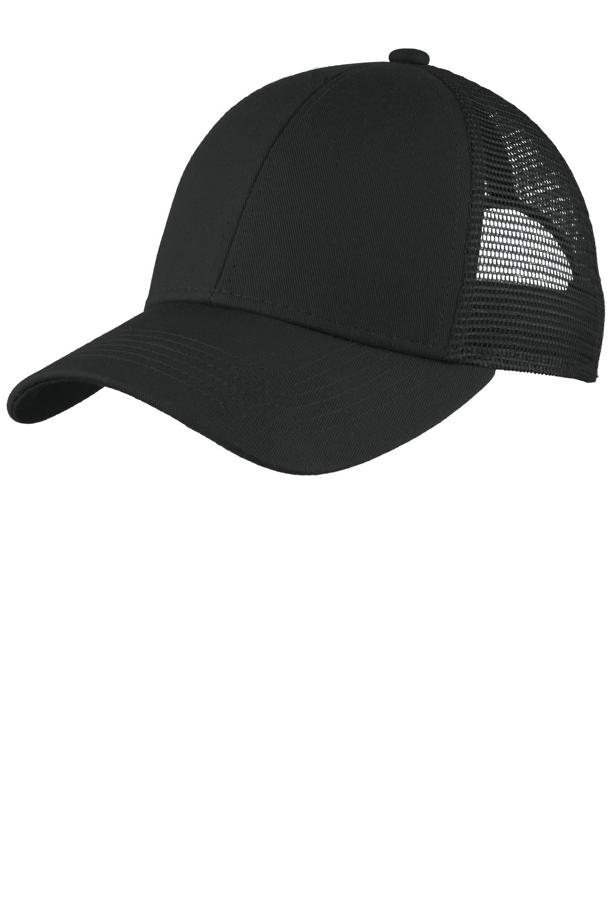 Port Authority Adjustable Mesh Back Cap. C911 - Black