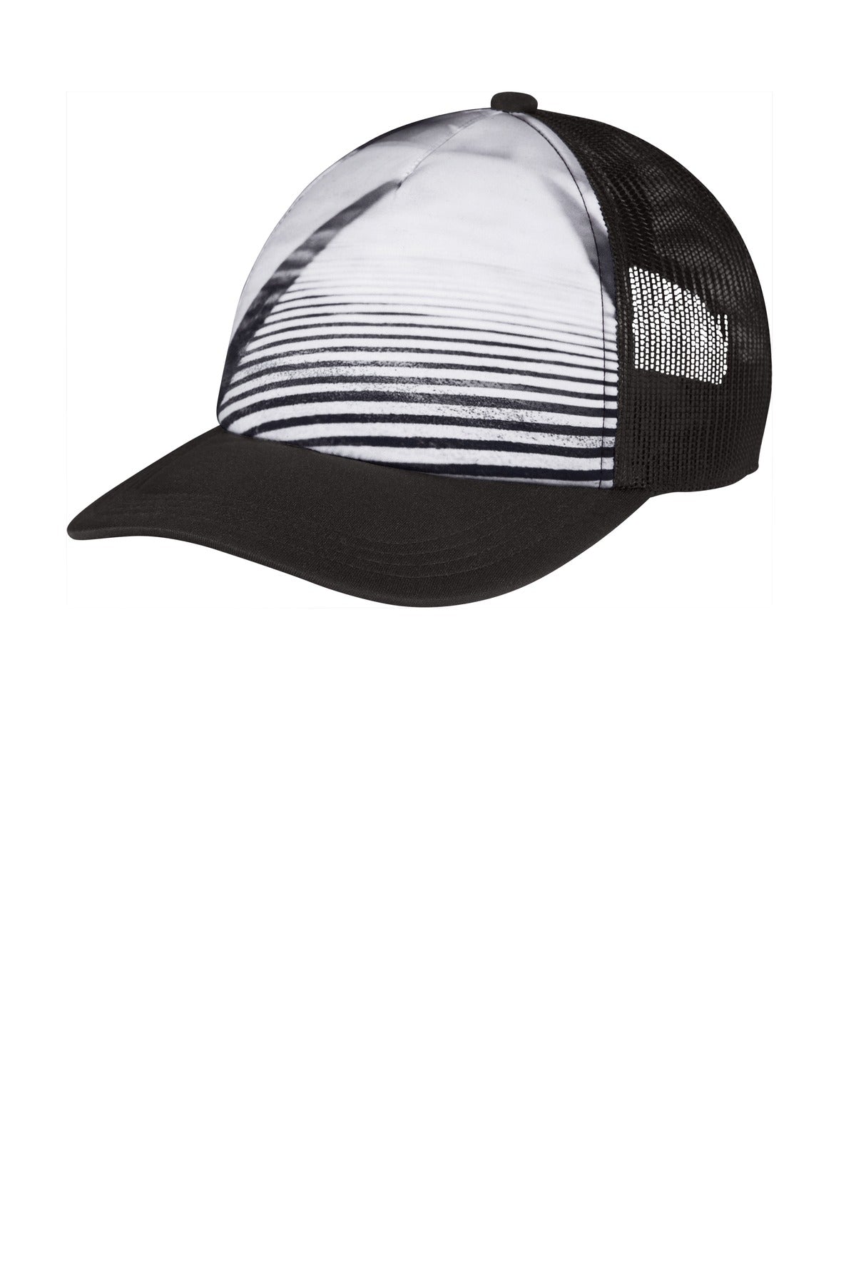 Port Authority Photo Real Snapback Trucker Cap C950 - City Street