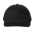 Port Authority Snapback Five-Panel Rope Cap C962 - Black/Black