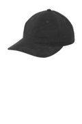 Port Authority Light Corduroy Dad Cap C973 - Deep Black