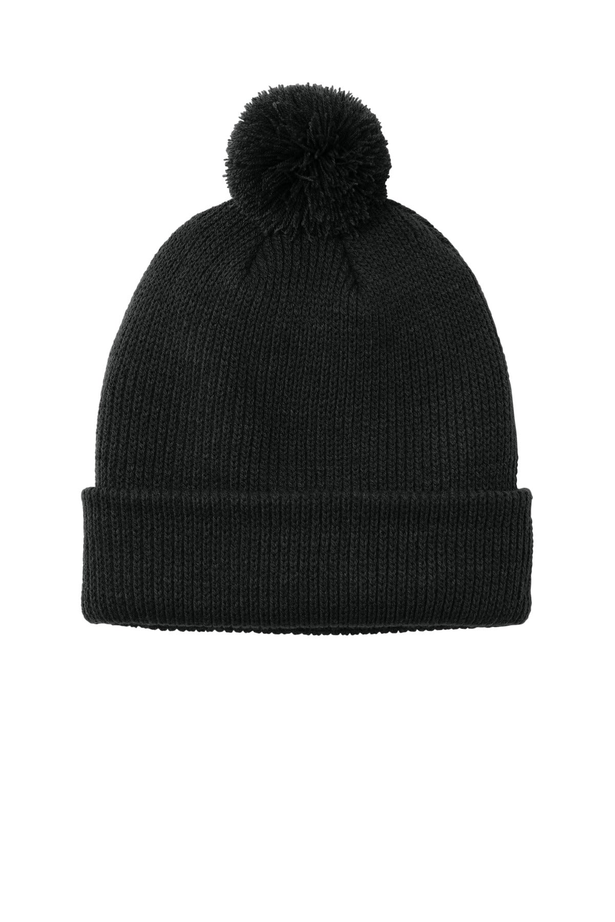 Port Authority Cozy Pom Beanie C978 - Deep Black