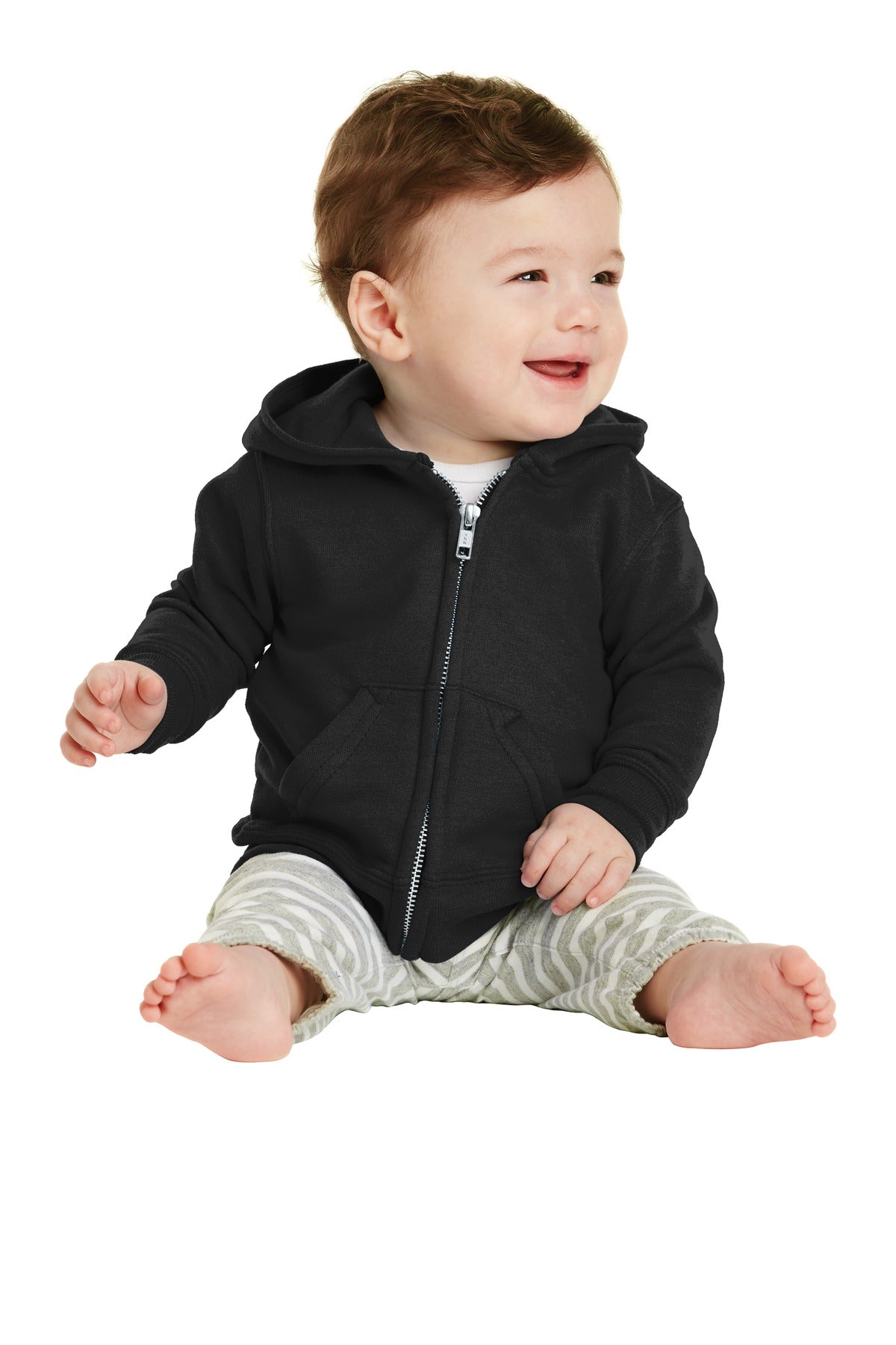Port & Company  Infant Core Fleece Full-Zip Hooded Sweatshirt. CAR78IZH