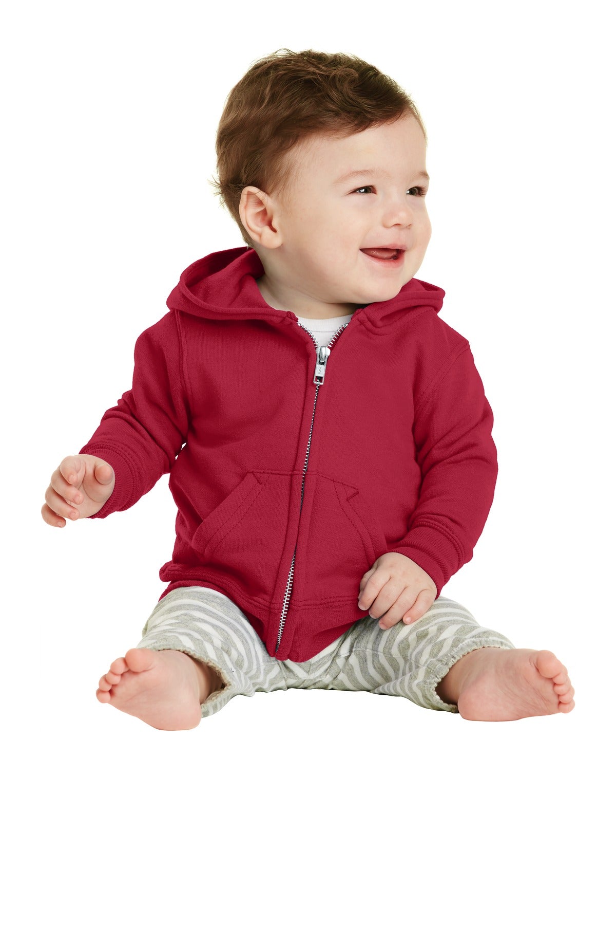 Port & Company  Infant Core Fleece Full-Zip Hooded Sweatshirt. CAR78IZH